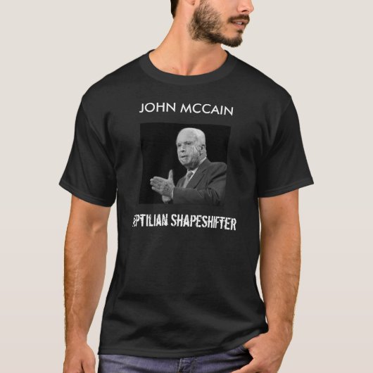 John McCain - Reptilian Shapeshifter T-Shirt (Vorderseite)