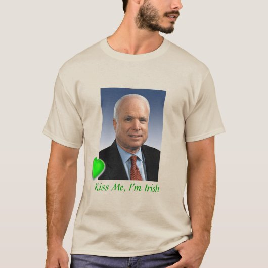 John McCain St. Patrick's Day T-Shirt (Vorderseite)