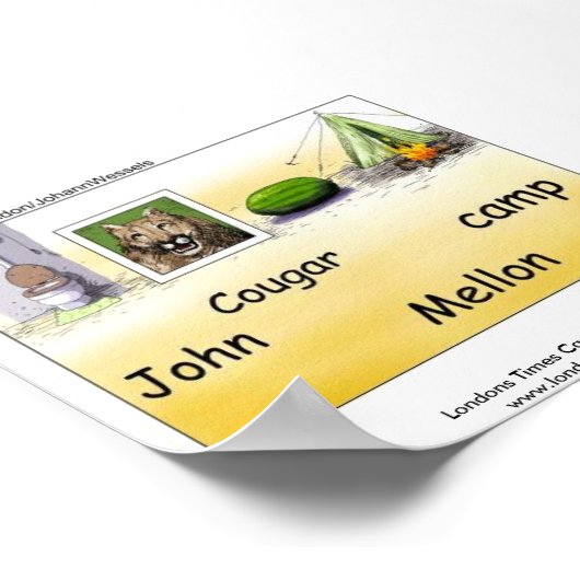 John Mellencamp Parody Poster (Ecke)