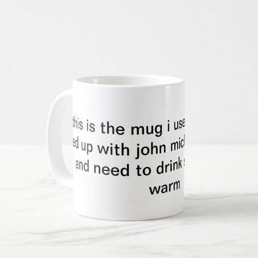 John Michael fiumara Tasse (Vorderseite Links)