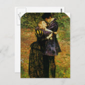John Millais-Weigerung eines Huguenot, Unterkunft Postkarte (Vorne/Hinten)