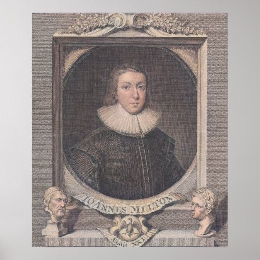 John Milton - Dichter Poster (Vorne)