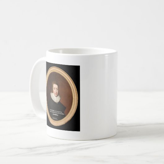 John Milton Liebe & Schokoladensendungen Kaffeetasse (Vorderseite Links)