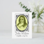 John Milton Postkarte (Stehend Vorderseite)