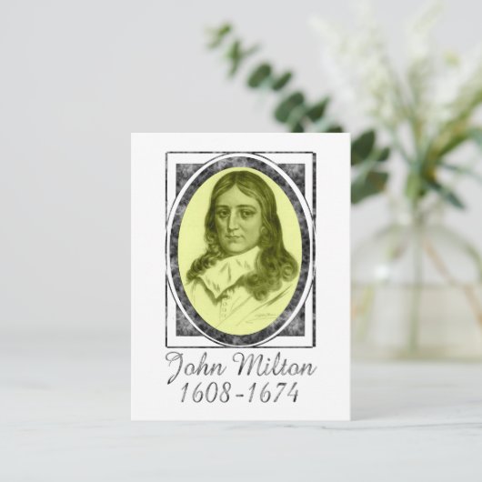 John Milton Postkarte (Stehend Vorderseite)