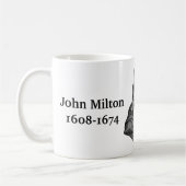 John Milton zitiert Bücher Kaffeetasse (Links)