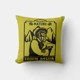 John Muir American Conservator Kissen
