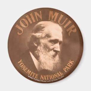 John Muir-Magnet 1 rund Magnet