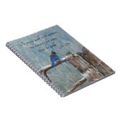 John Muir Nature Quote Blue Jay Notizblock (Rechte Seite)