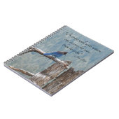 John Muir Nature Quote Blue Jay Notizblock (Linke Seite)