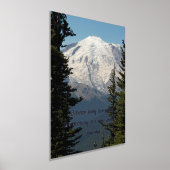 John Muir Nature Quote Landschaftlich Mount Rainie Foliendrucke (Ablage )