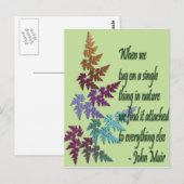John muir - Postkarte (Vorne/Hinten)