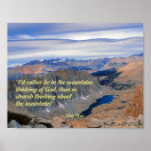 John Muir Quotation Poster (Vorne)