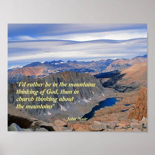 John Muir Quotation Poster (Vorne)