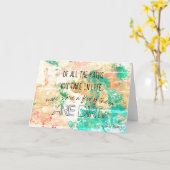 John Muir quote card Karte (Gelbe Blume)