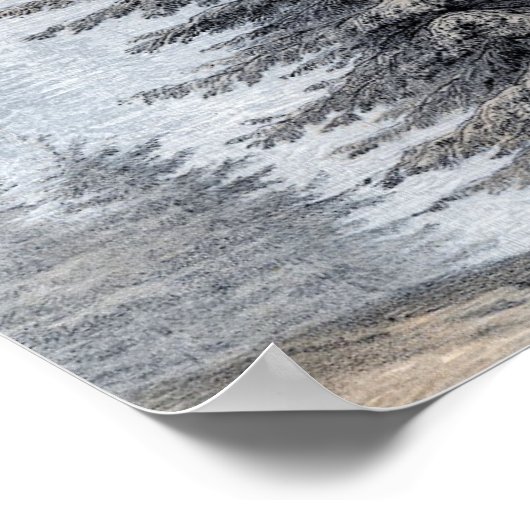 John Muir Quote Forest Wilderness Print Poster (Ecke)