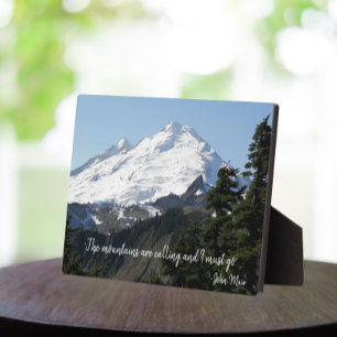 John Muir Quote Mountain Foto Fotoplatte