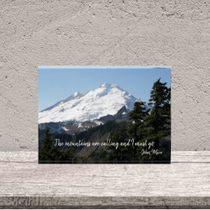 John Muir Quote Mountain Fotoblock
