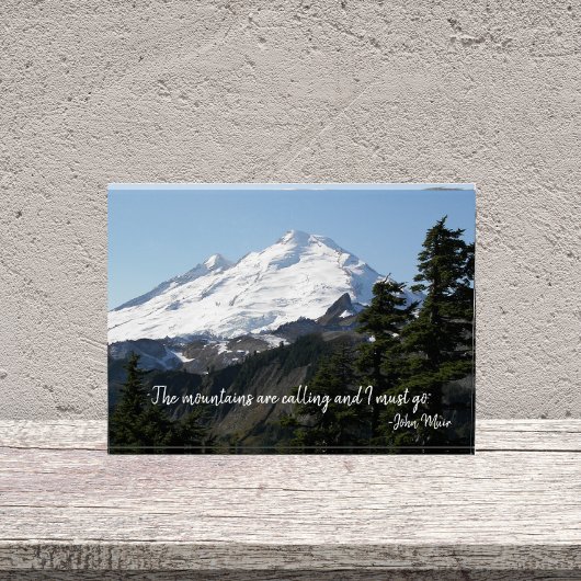John Muir Quote Mountain Fotoblock