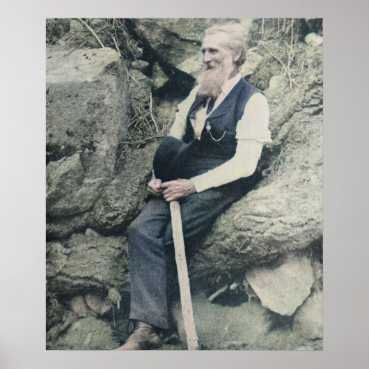 John Muir - Schriftsteller Poster (Vorne)
