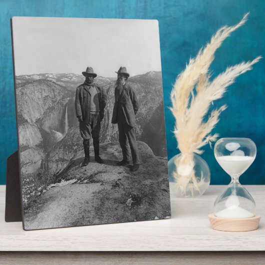 John Muir Teddy Roosevelt Yosemite Nationalpark Fotoplatte (Seite)