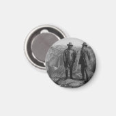 John Muir Teddy Roosevelt Yosemite Nationalpark Magnet (Vorderseite/Rückseite)