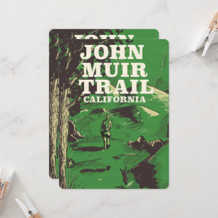 John Muir Trail California Reiseplakat.