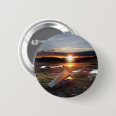 John Muir Trail Camp Sunrise - Sierra Nevada Mount Button (Vorne & Hinten)