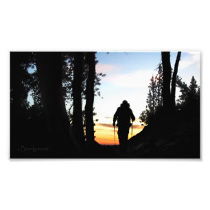 John Muir Trail Hiker 2 - Sierra Nevada Fotodruck