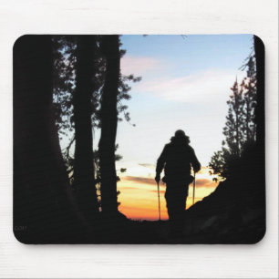John Muir Trail Hiker 2 - Sierra Nevada Mousepad