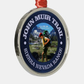 John Muir Trail (Hiker C) Silbernes Ornament (Rechts)