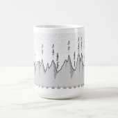 John Muir Trail (JMT) Höhenprofil Kaffeepause Tass Kaffeetasse (Mittel)