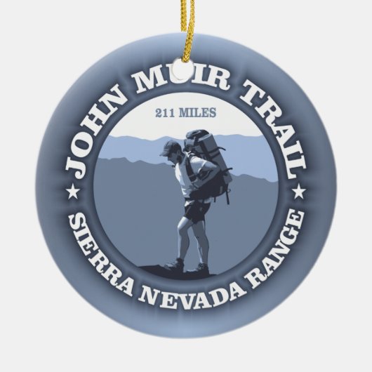 John Muir Trail Keramik Ornament (Vorne)