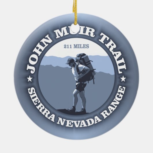 John Muir Trail Keramik Ornament (Hinten)