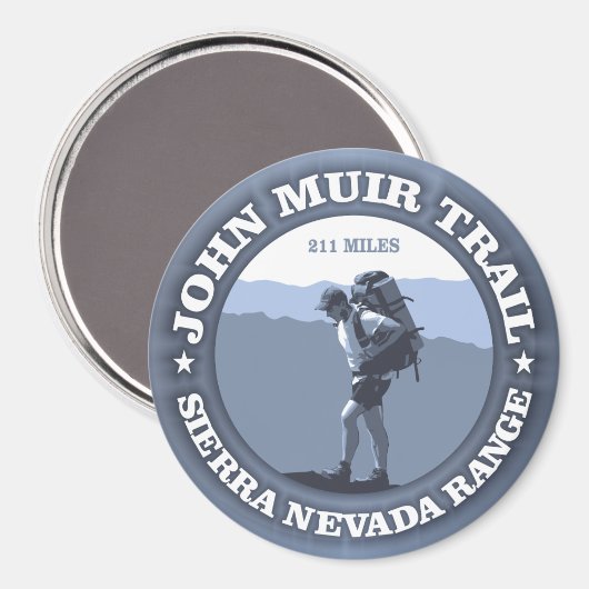 John Muir Trail Magnet (Vorderseite/Rückseite)