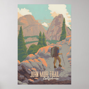 John Muir Trail Reiseplakat Poster