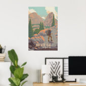 John Muir Trail Reiseplakat Poster (Heimbüro)
