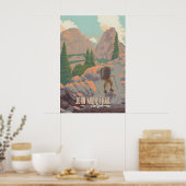 John Muir Trail Reiseplakat Poster (Küche)