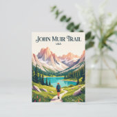 John Muir Trail USA Postkarte (Stehend Vorderseite)