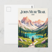 John Muir Trail USA Postkarte (Vorne/Hinten)