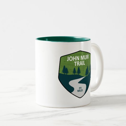 John Muir Trail Zweifarbige Tasse (VorderseiteRechts)