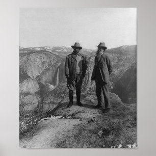 John Muir und Teddy Roosevelt Poster
