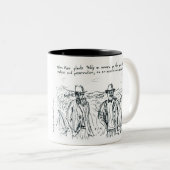 John Muir und Teddy Roosevelt Zweifarbige Tasse (VorderseiteRechts)