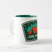 John Muir Wilderness California Camping Zweifarbige Tasse (Vorderseite Links)