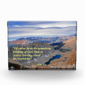 John Muir Zitat Fotoblock (Vorderseite)