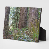 John Muir Zitat Giant Conifer Forest Fotoplatte (Seite)