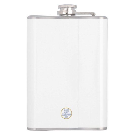 John Muir Zitat Hand Gezeichnet Mushroom Forager H Flachmann (Rückseite)