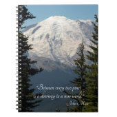 John Muir Zitat Landschaftlich Mount Rainier Notizblock (Vorderseite)