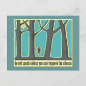 John Muir Zitat Postkarte (Vorderseite)