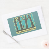 John Muir Zitat Rechteckiger Aufkleber (Umschlag)